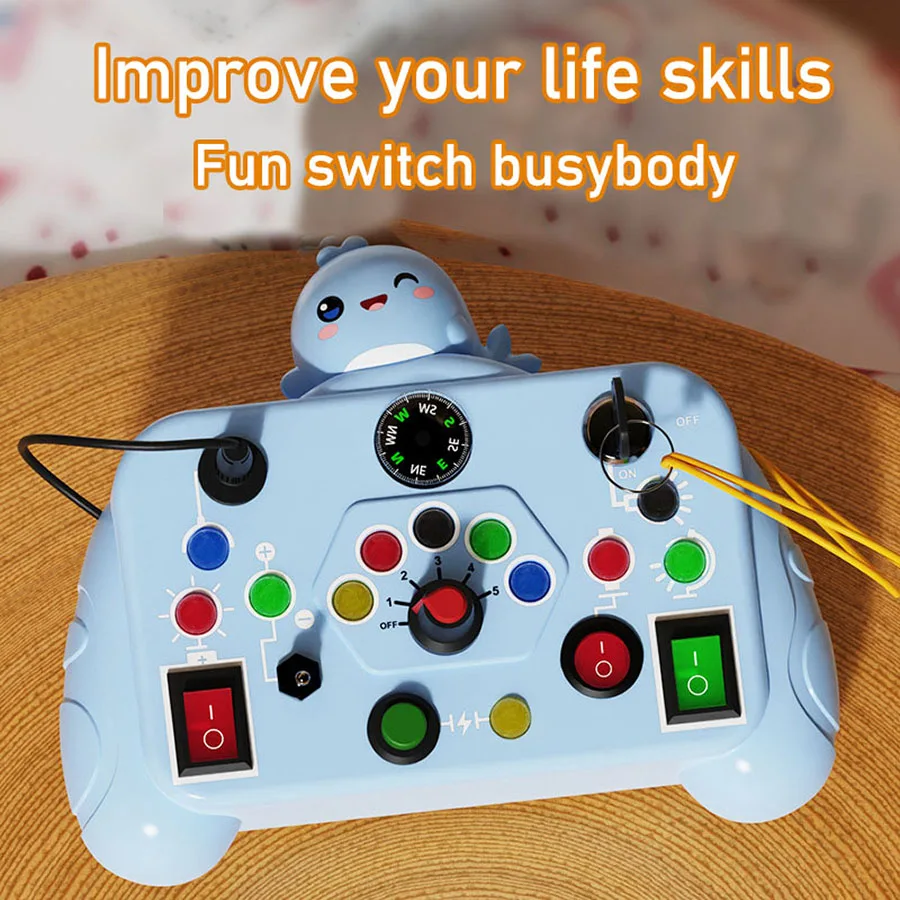 1 educational toy children's early education busy machine cartoon animal game machine Enlightenment cognitive intelligence Montj