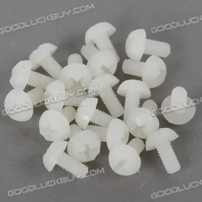 20X M3 x 6mm Round Plastic Nylon Screws KK Multi-copter frame Multicopter Flight