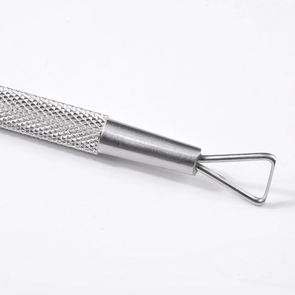 

Stainless Steel Cuticle Pusher Nail Art Tool Gel Polish Scraper Manicure Pedicure Dead Skin Remover Triangle Hangnail