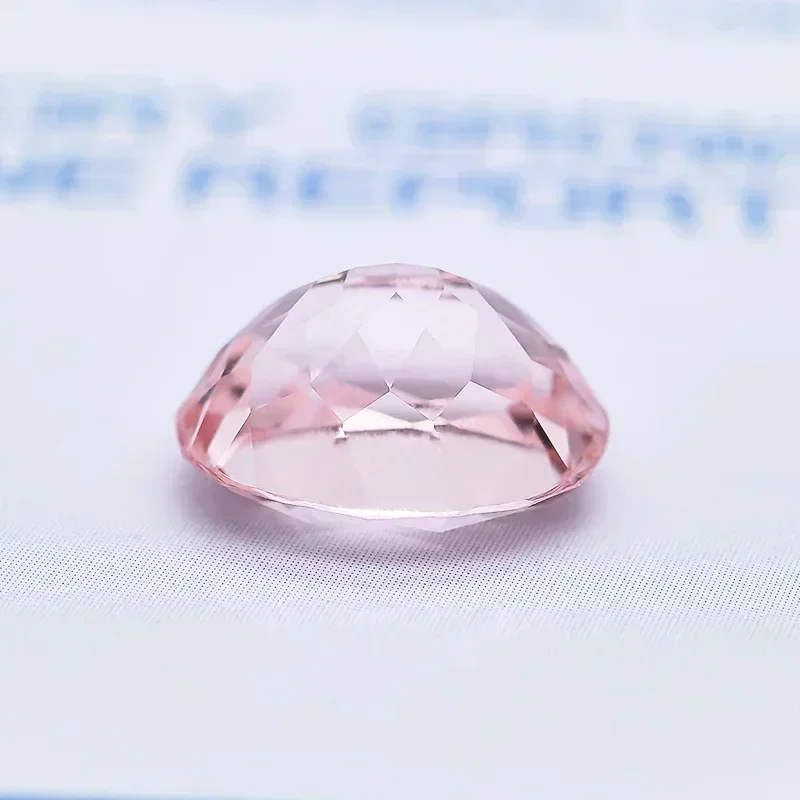 Top Lab Grown Sapphire Oval Cut Morgan Pink VVS1 Charms Gemstone for DIY Jewelry Making Materials selectable AGL Certificate