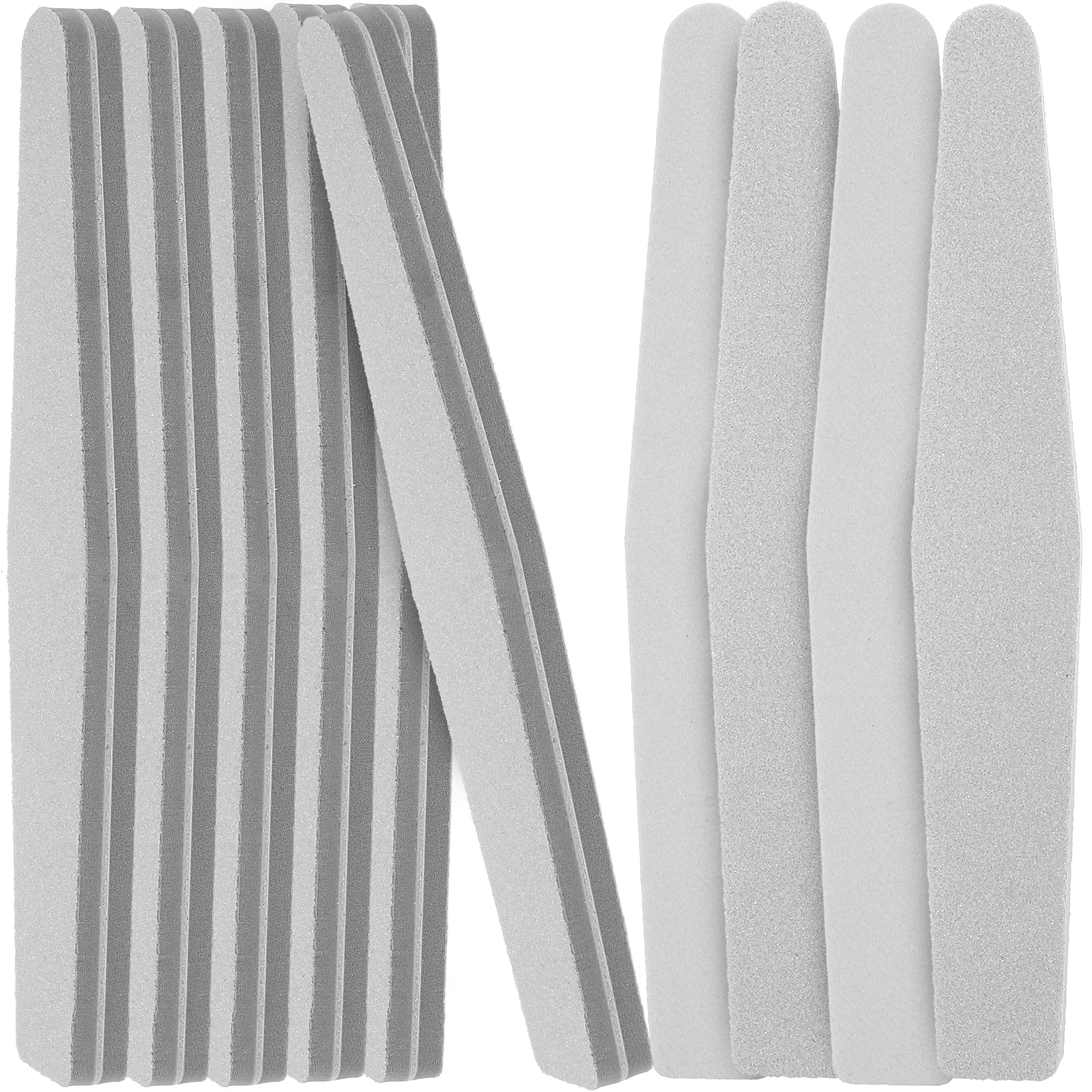

10Pcs Nail Files Double-Sided Buffering Block Nail Files for Manicure Pedicure Fine Polishing Finger Toenail File Set Washable