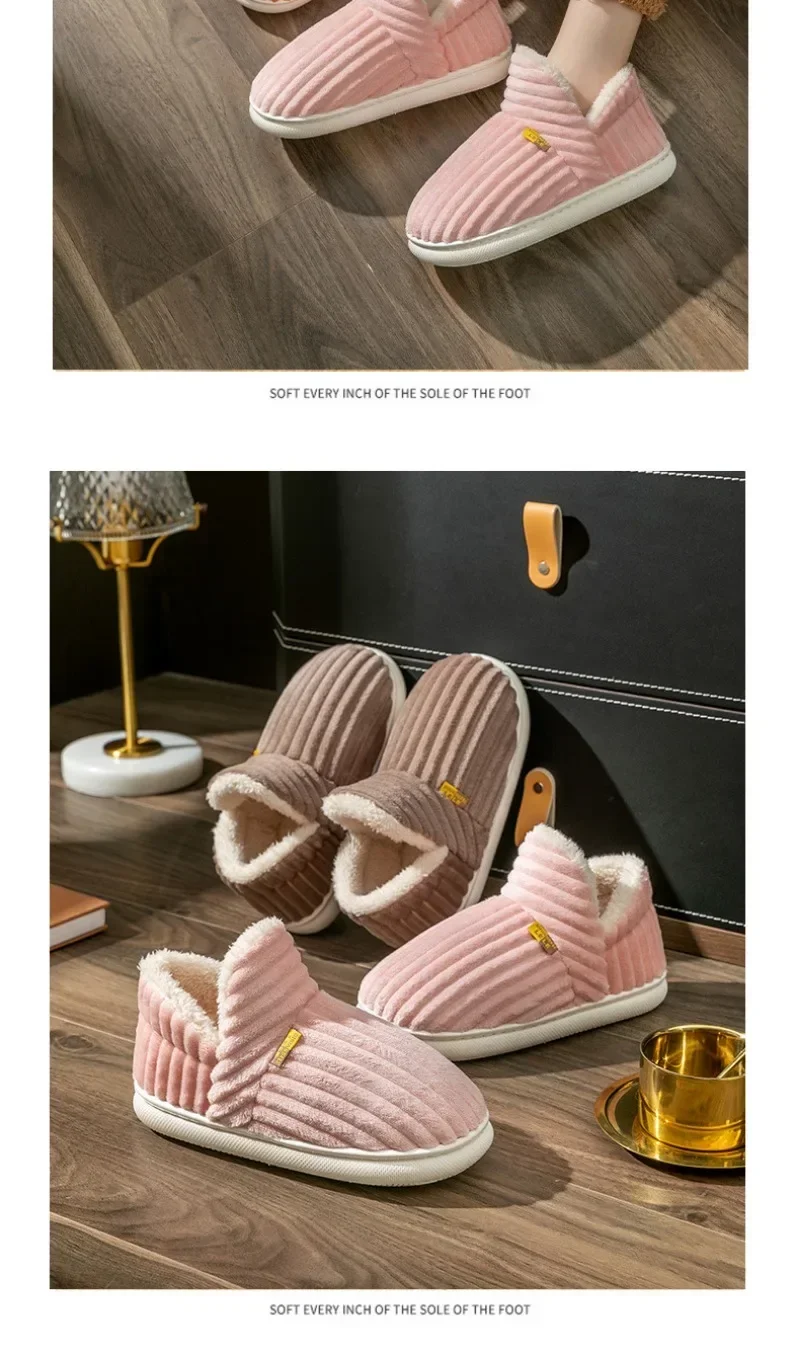 Winter Warm Furry Fashion Indoor Shoes