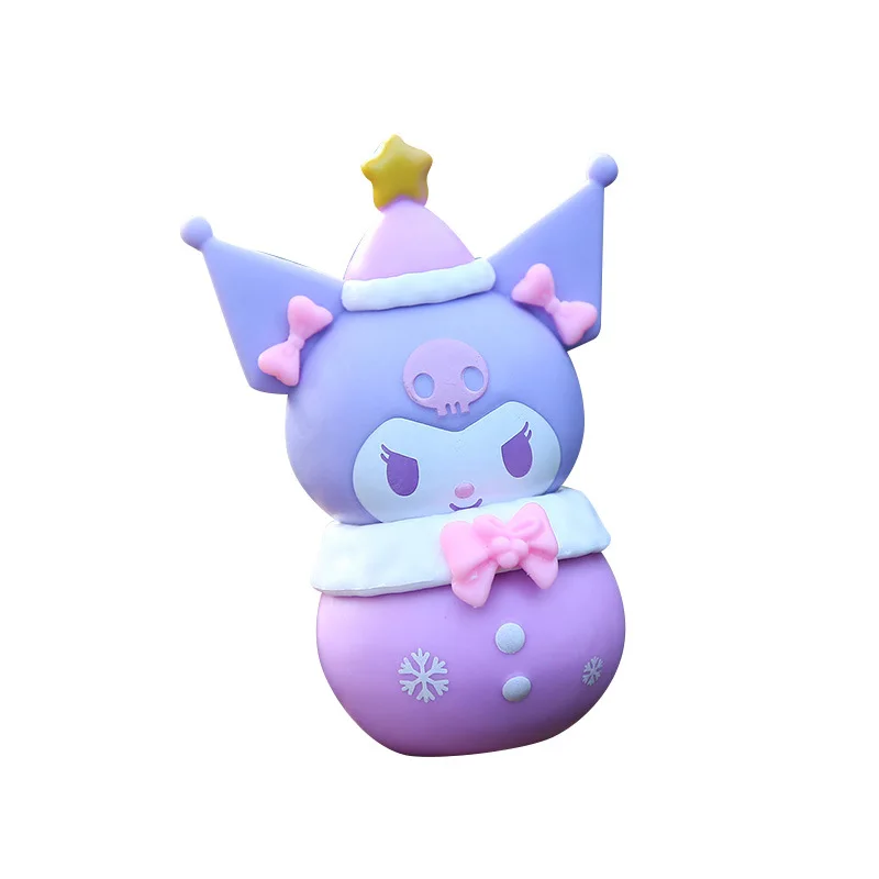 Neue Anime Weihnachten Mini Perlen KT Serie Blind Box - Niedliche My Melody Kuromi Pochacco Plüschfiguren, dekorative Ornamente