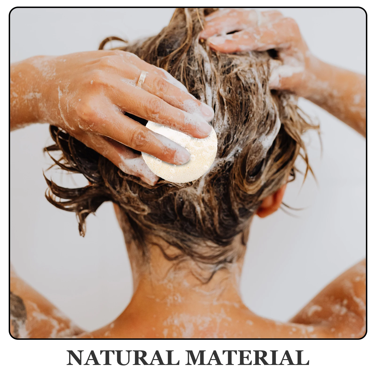 

36 Pcs Loofah Slices Face Scrubber Pads Exfoliating Pad Bath Shower Brush Washcloth Facial Loofah Pads Skin Cleansing Body