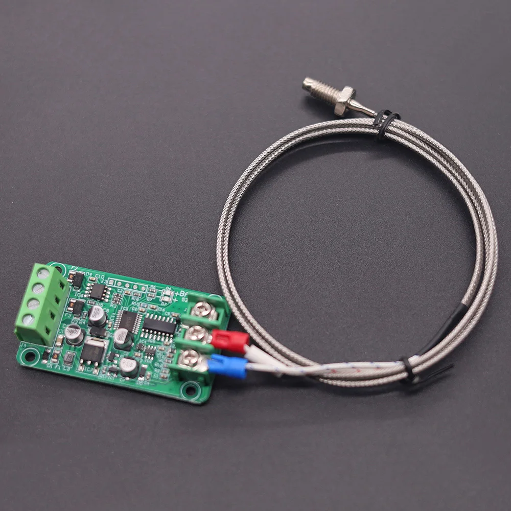 Transferencia del sensor de temperatura K, PT100, PT1000 a RS485, módulo de adquisición de temperatura del termopar RTD de 4-20mA