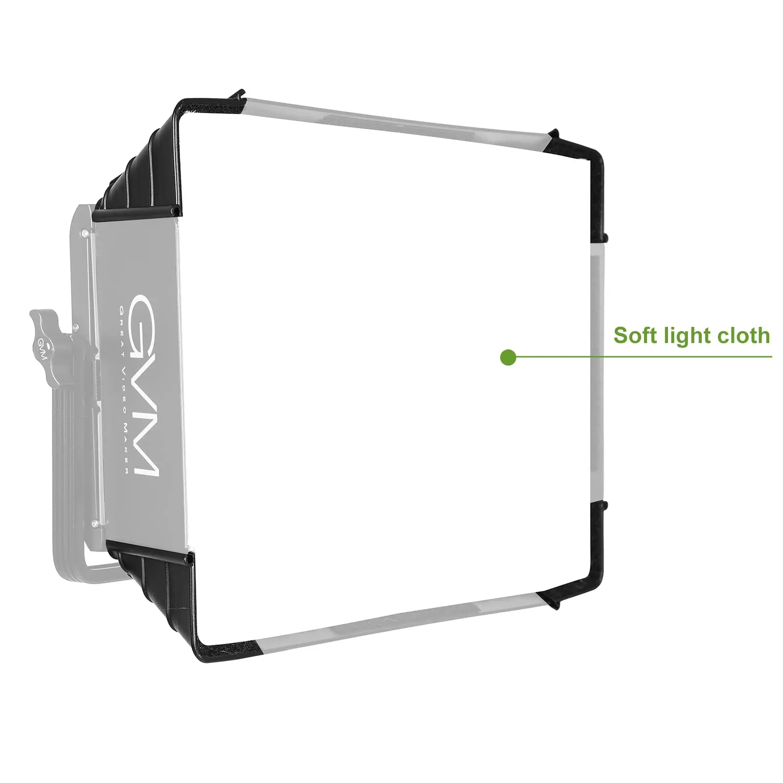 GVM Foldable Softbox Diffuser with Grid Beehive for RGB 1300D/1500D Series LED Video Light Panel Lighting Portrait Photography