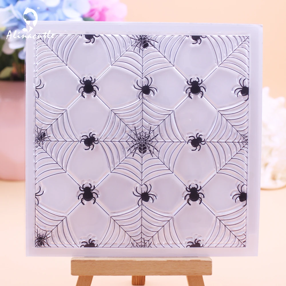Alinacutle CLEAR STAMPS Halloween Hintergrund DIY Karte Scrapbooking Papier Handwerk Gummi Transparente Silikonstempel