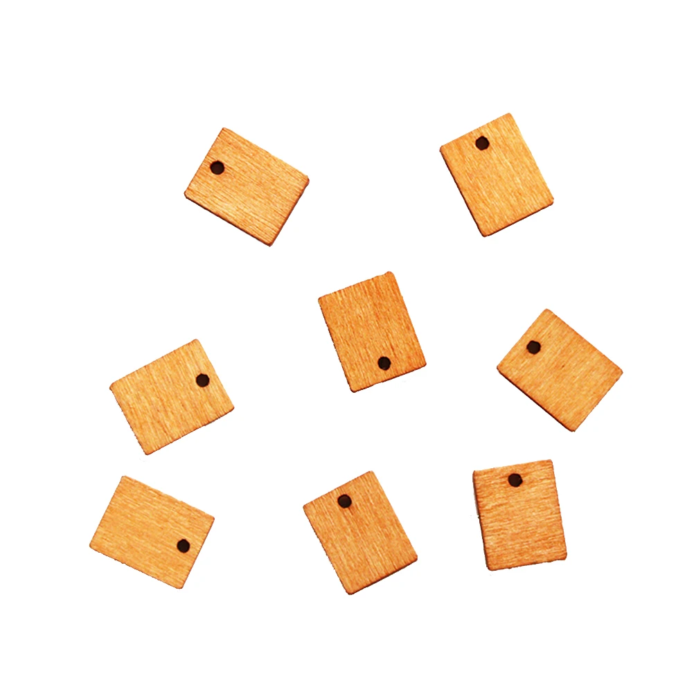 

20 Pcs Wooden Pendant Earring Necklace Jewelry Crafting Supplies Lightweight Smooth Decorative Practical Accessories Jewelry