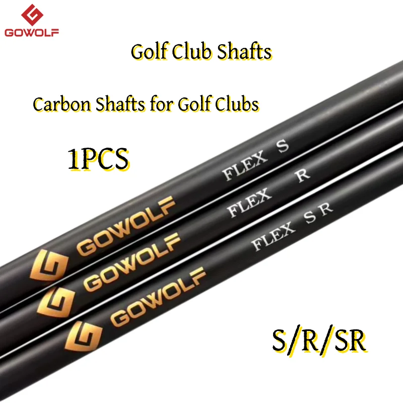 Graphite carbon fiber golf club shaft, suitable for use with compatible driver heads; R or S flex