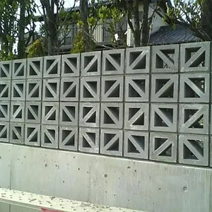 Plastic brick plastic mold, decorative cement, antiquity, window, flower, fence, garden, background of the grid, wall, 20*20*6cm 10 Main Sales Mold for Concrete - №6