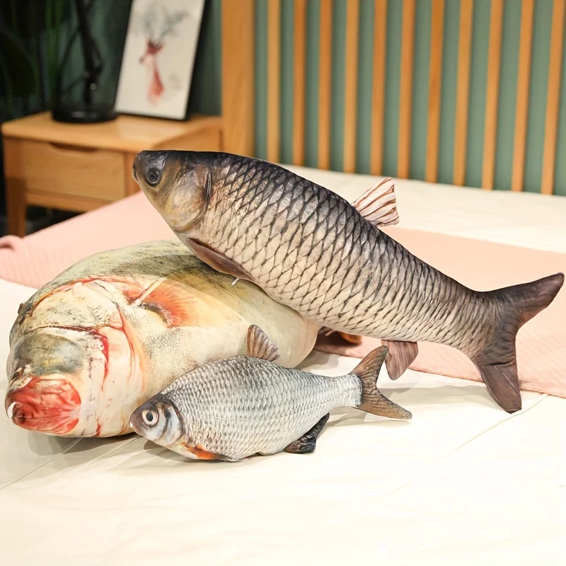 30cm Simulation lustige Fisch Plüschtiere weiches Stofftier lebensechte Tilapia Mossambica Plüsch Kissen Kinder Geburtstags geschenk Wohnkultur