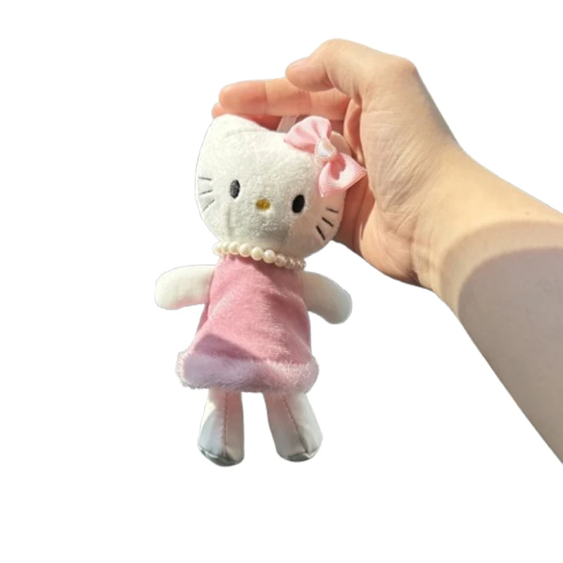 Cartoon For Kt Plush Keychain Bag Accessory Cute Girl Christmas Gift Doll Bag Charm Keychain Doll Toy