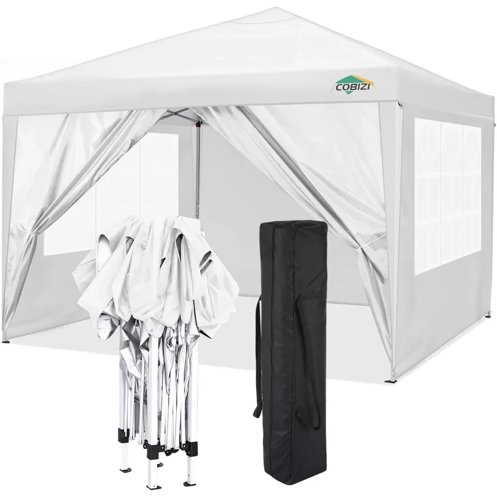 

10x10 Gazebo, Pop Up Canopy Tent, Up Waterproof Canopy Tents for Parties Camping, Easy Set Tent with Carry Bag, Patio Gazebo