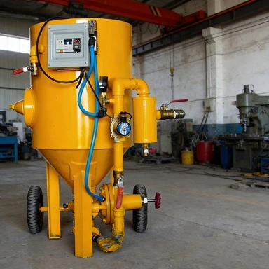 Portable Sandblasting Machine for On-Site Industrial Equipment Maintenance Cleaning