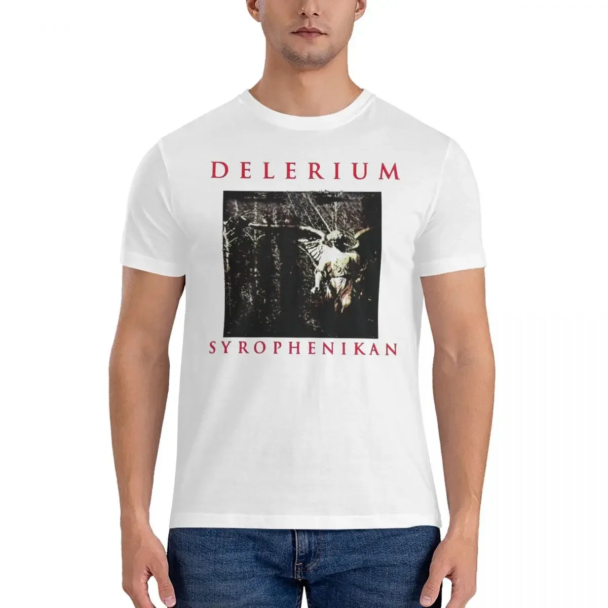 Band Music T-Shirts Men D-Delerium Band Fun 100% Cotton Tee Shirt Crew Neck Short Sleeve T Shirt Gift Idea Tops