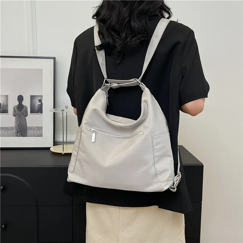 Nylon Zipper Classics Backpacks Solid Multifunction Ladies Bags on Sale 2024 High Quality High Capacity Commuting Backpacks