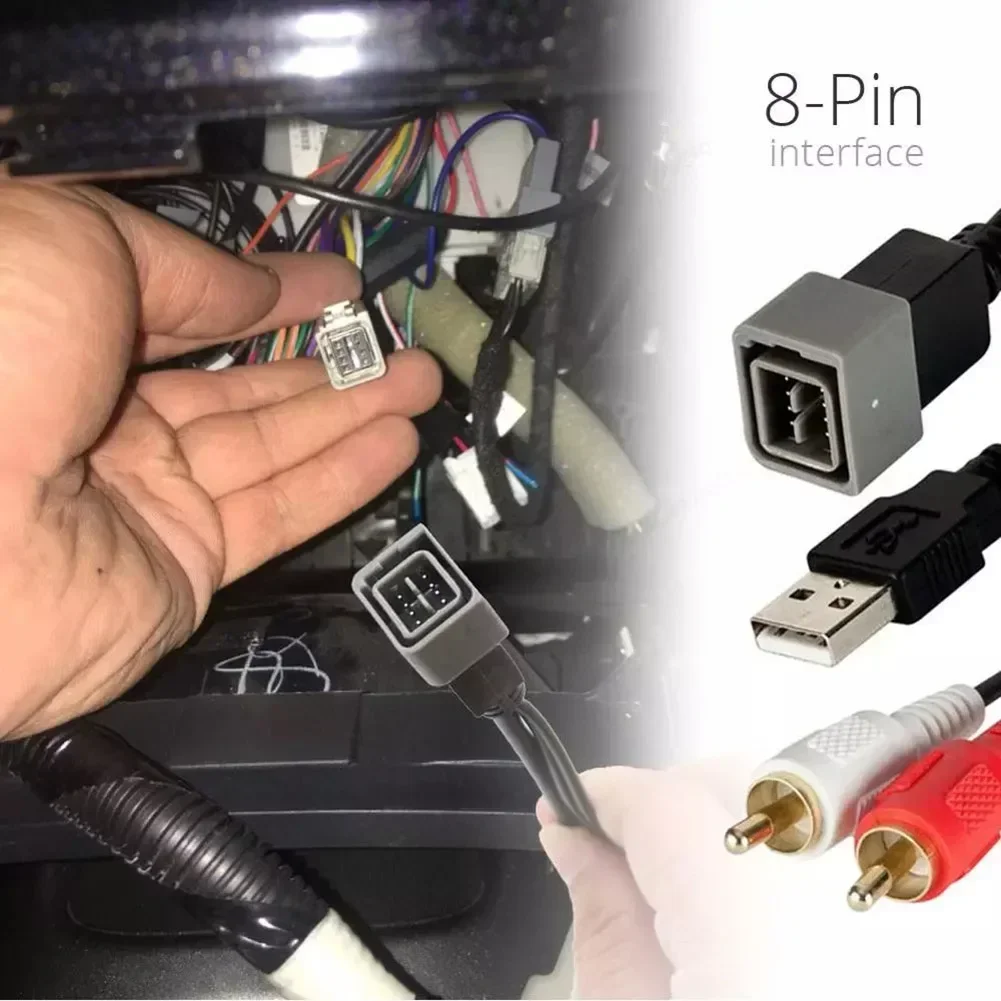 CTNISSANUSB 3 Adapter Cable For Nissan For Qashqai J10 Micra K13 For Versa USB AUX Retention Enabling USB AUX Audio Connectivity