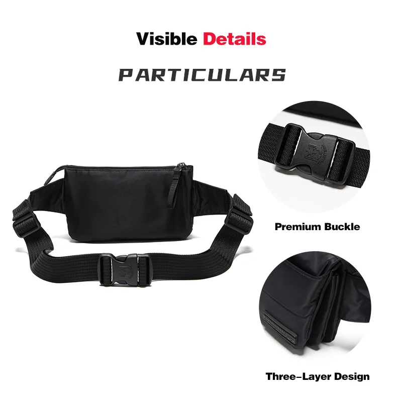VOLUNTEER Waist Bags for Men 2026 New Light Weight Fashion Travel Casual All-match Outdoor Sport Nylon Crossbody Bags  1713-16