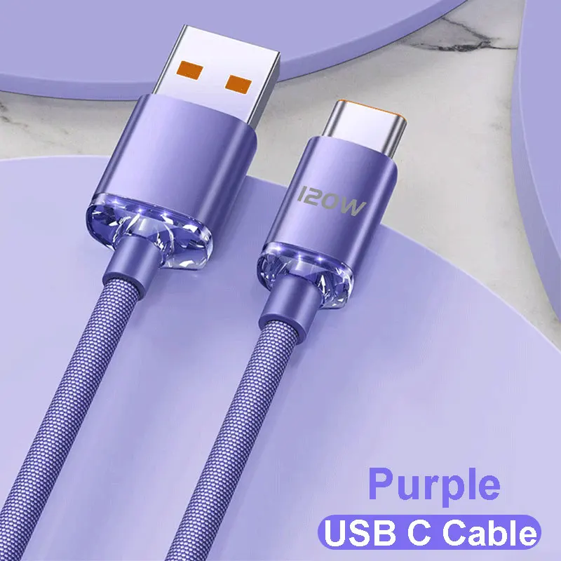 NNBILI NIEUWE 120 W USBA Naar Type C Naar USBC Kabel Voor iPhone 15 16 17 serie PD Snel Opladen USB C Data Cord Voor Xiaomi OPPO Samsung