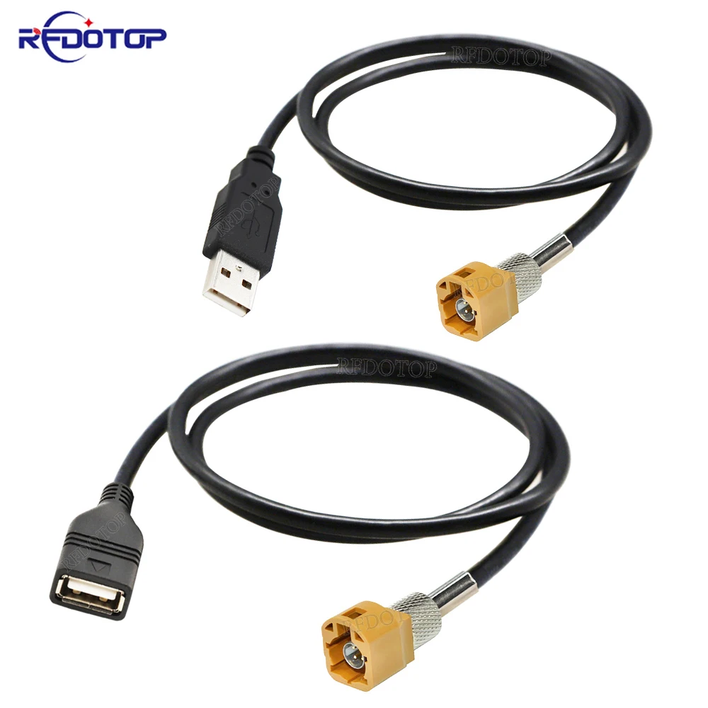 USB Male/Female to 4Pin HSD Code K Male Straight Connector LVDS Cable Car Head Unit Control Screen RCC NAC Cable HSD to USB