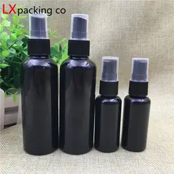 50PCS 30ML 100ML 150ML Black Plastic Spray Bottles Men Sprayer Empty Perfume Masculino Lotion Cosmetic Containers