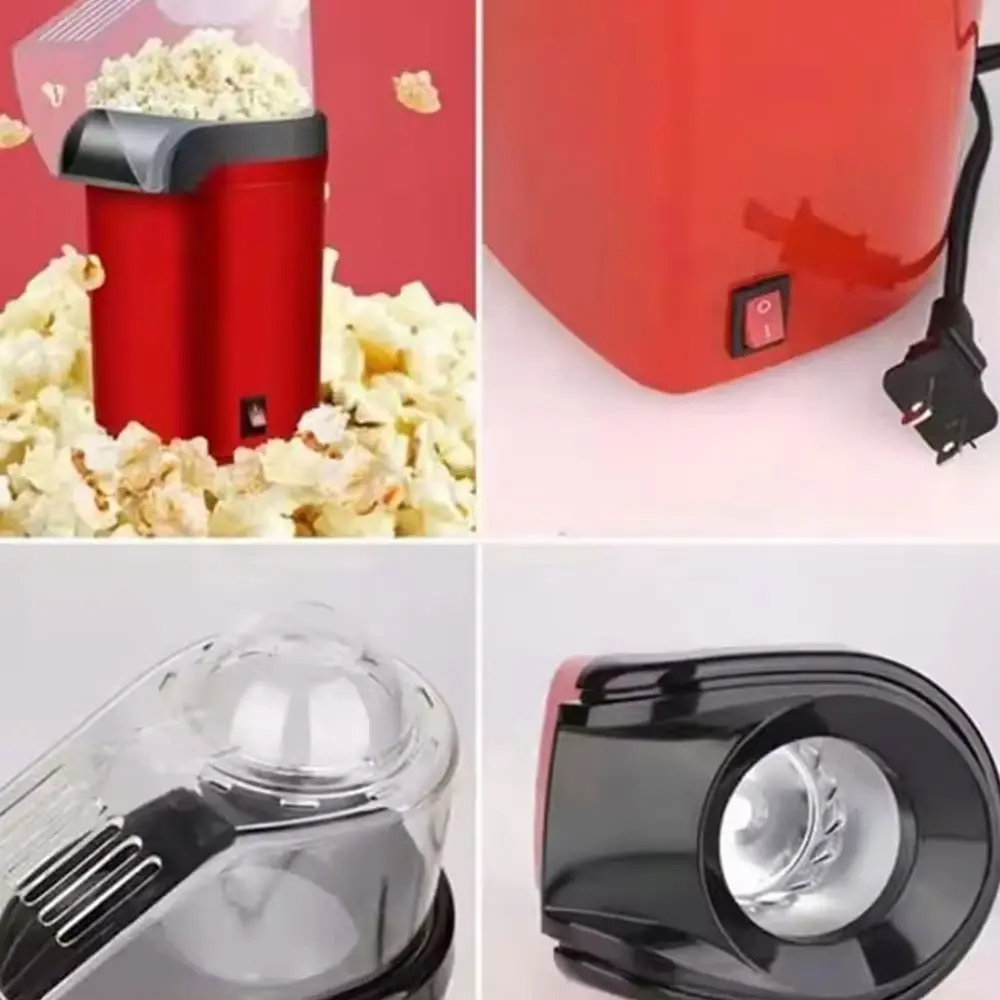 New Desktop Portable Mini Hot Air Popcorn Machine Household Electric No Oil Popcorn Maker