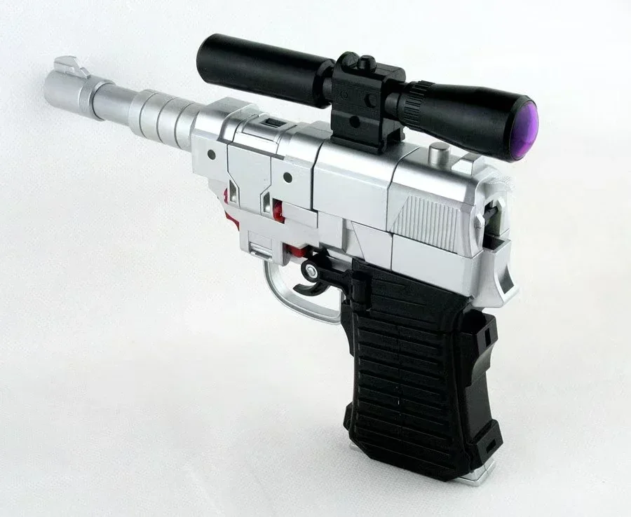 Em estoque transformando brinquedos legal jogar megatron pistola duas formas transformação figura de ação coleção presente bonecas móveis