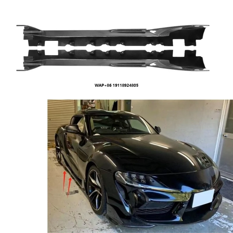 

Carbon Fiber TOMS Style Side Skirts for SUPRA A90 2019+ SUPRA A90 Side Skirts