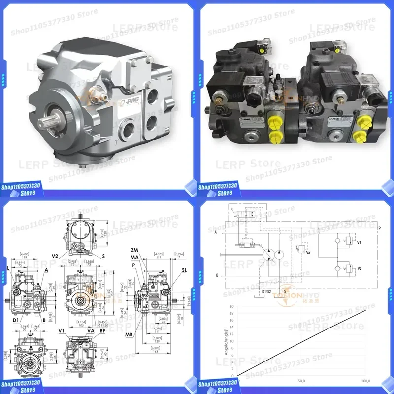 PWG Original W1 14 20 Hydraulic Variable Oil Displacement Axial Piston Pumps 1 100 Bar