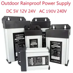 5 12 24 V V zasilacz impulsowy 220V AC do DC 5V 12V 24 V zasilacz 100W 200W 250W 300W 400W 500 600W Zewnętrzny, odporny na deszcz