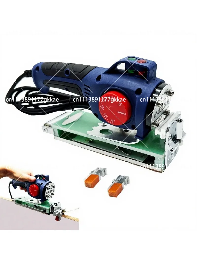 Portable Edge Banding Machine 220V Adjustable Temperature Manual Edge Bander for Wood PVC Self-Adhesive Tape Woodworking Tool