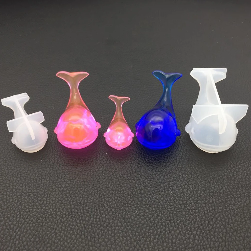 1Pcs Silicone Whale Epoxy Mold 3D DIY Resin Casting Mold Non-Stick Reusable Craft Template for Creative Homemade Decor Projects