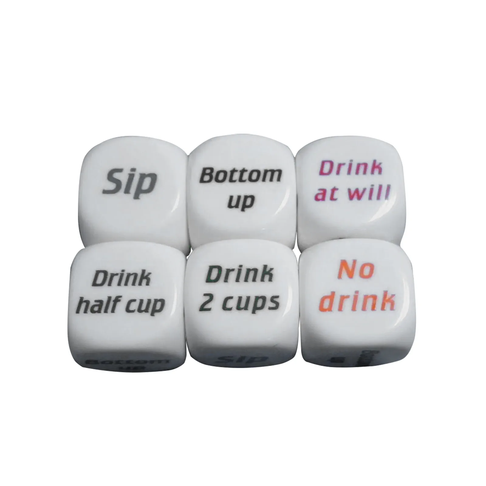 English Drinking Dice Creative English Dice Drinking Party Game Props Party Games Game Command Props