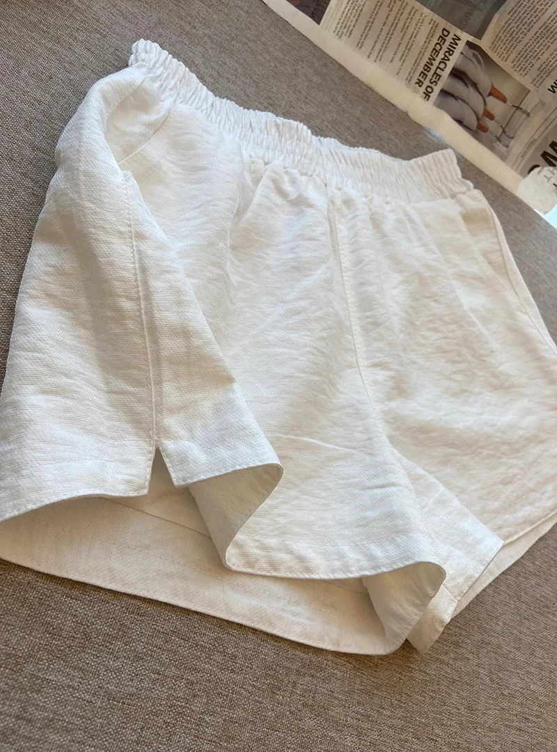 

Женские повседневные широкие брюки с высокой талией, свободного кроя, из полиэфирного волокна, прямые, весенняя коллекция