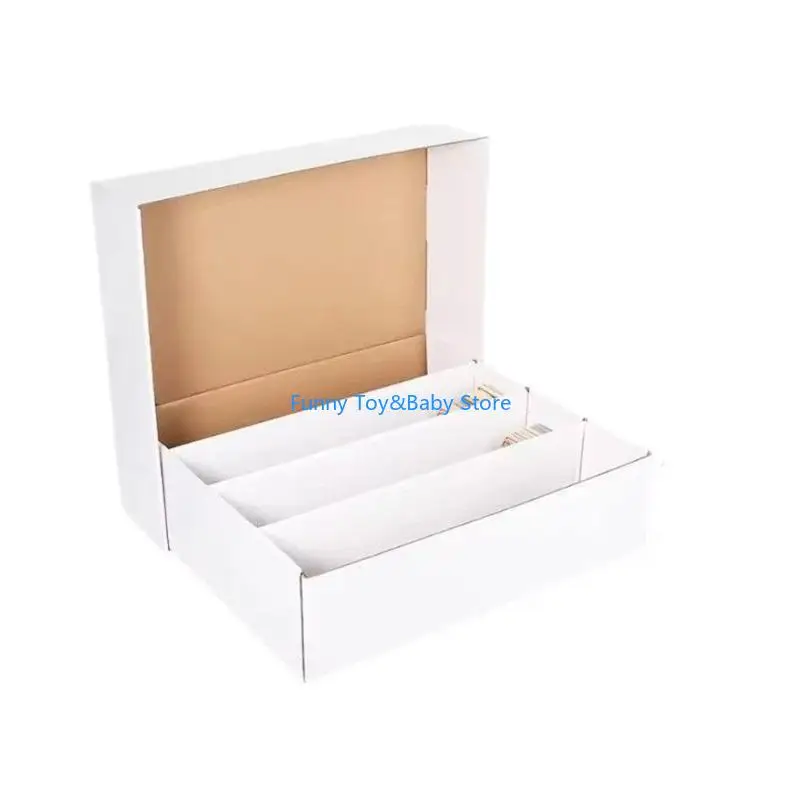 Easy Assembly Card Keeper Box for Game Cards Storage Paper Design Customizable Exterior Card Organization Holder C90B