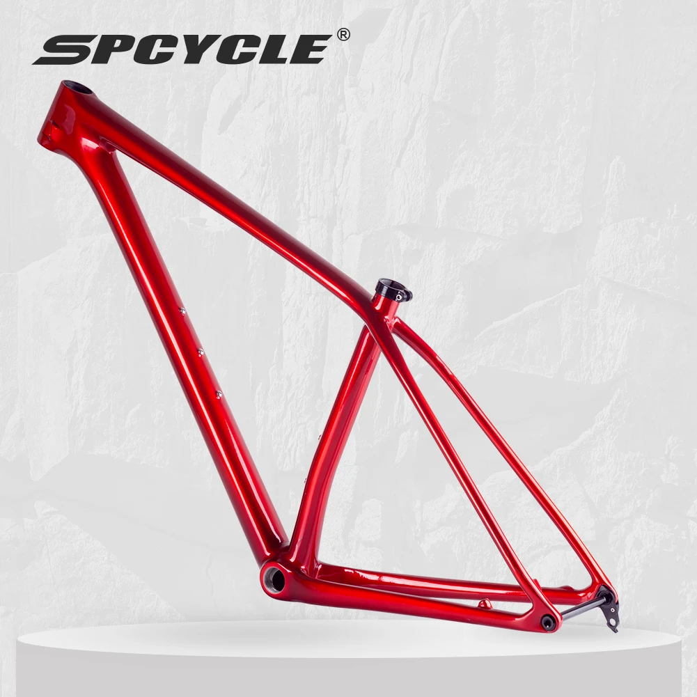 Spcycle 29er MTB Carbon Frame T1000 Carbon Hardtail Mountain Bike Frame BSA 148x12mm Boost Carbon MTB Frame 29