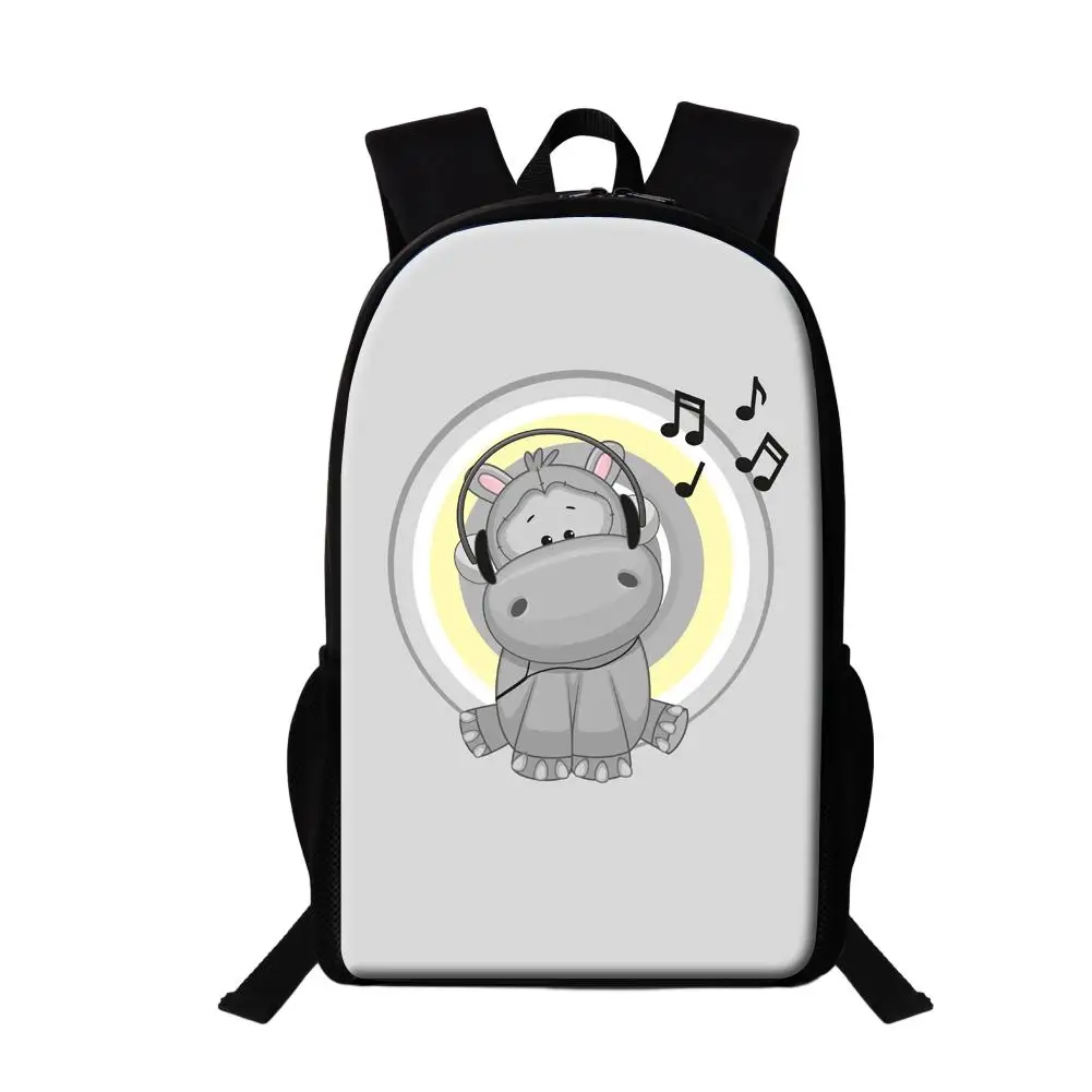 

Lightweight Backpack For Primary Student Fox Printing Bookbag Children Cartoon School Bags Animal Owl Bear Pig Multifunction Bag