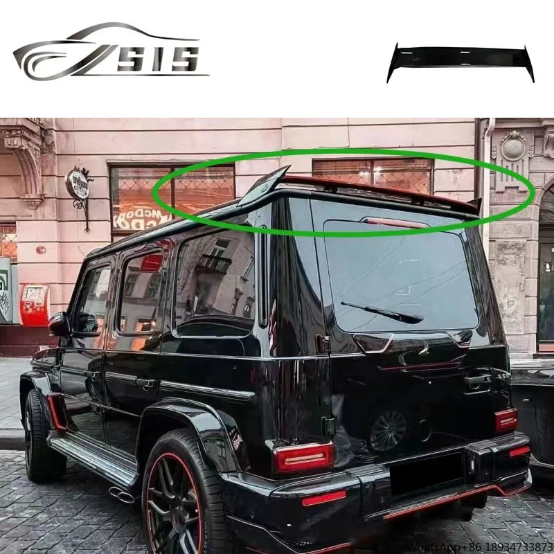 

Задний спойлер G-Class W464 w463A G500 G350 G63, сухое углеродное волокно, материал 2018-2022 года для W463a, губа бампера заднего крыла