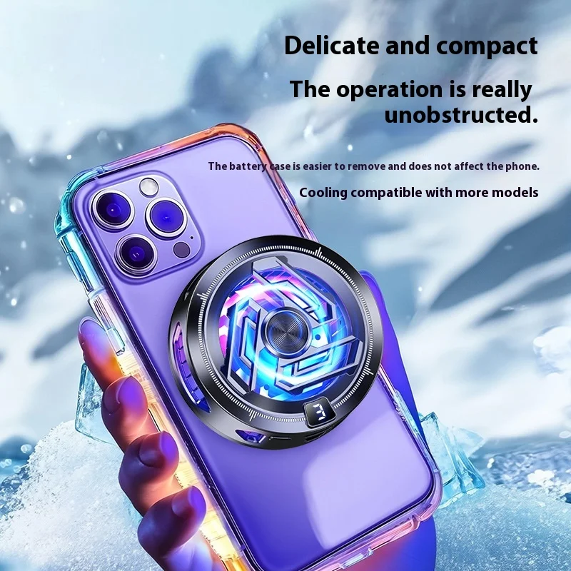 SR17 Pro Magnetic Phone Cooler with Digital Display Fast Cooling Semiconductor for Gaming Live Streamers