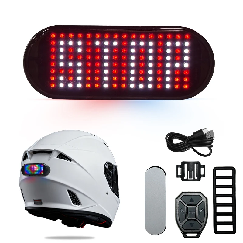 

Велосипедный шлем с LED-фонарем, перезаряжаемый, задний фонарь для безопасности, аксессуары для велосипедов и мотоциклов, свет для мотошлема