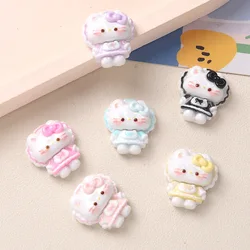 10 stuks hars schattige cartoon meerkleurige kat platte bodem plakboek DIY sieraden ambachtelijke decoratie A78