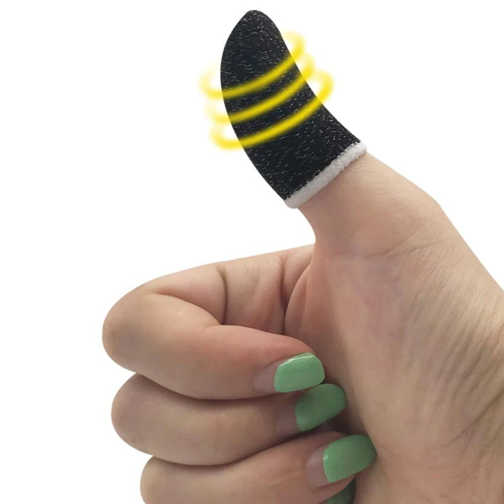 

10 pcs Non-slip Gaming Finger Cots Accessories Screen Touch Cover -sweat Oil-proof Thumb Sleeve Game Controller