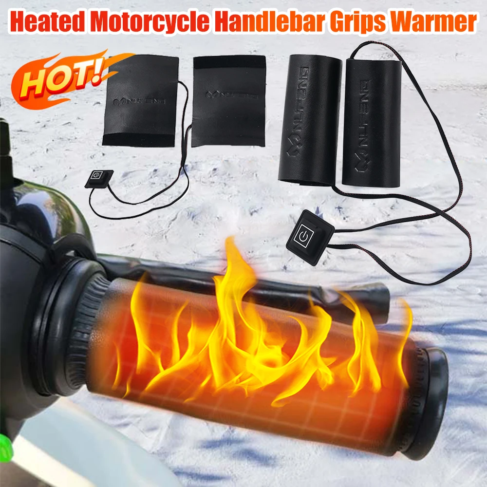 Motorcycle Gear Icon - Elektrisch beheizte Griffabdeckung, USB, rutschfest, für