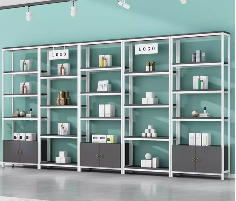 Shelf sample cosmetics and beauty salon products display rack