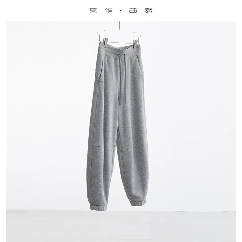 

Good Fit, Soft and Waxy Fabric ~ American Style Boyfriend Style Casual Sweatpants, Loose Women's Sports Running Pants