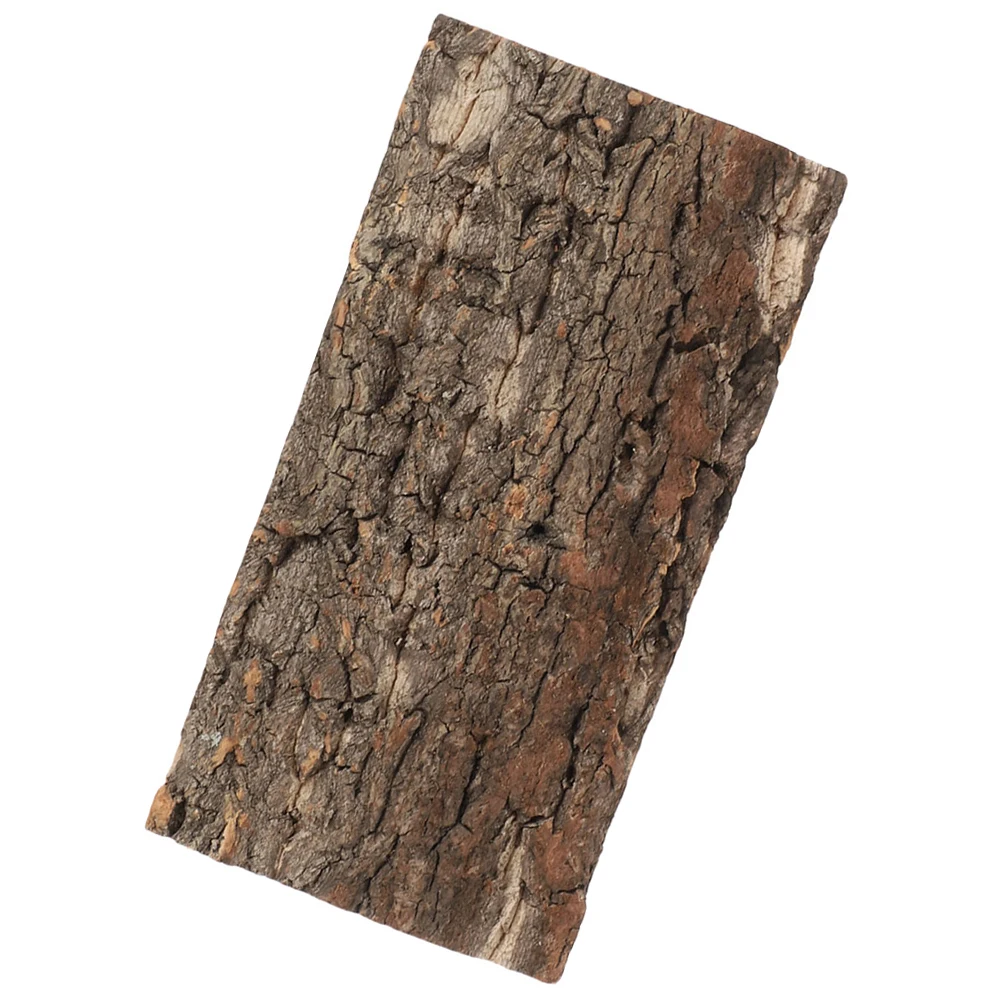 

Natural Tree Bark Background Board 10x20cm Terrarium Decor Aquarium Wall Reptile Tank Background High Simulation Easy Placement