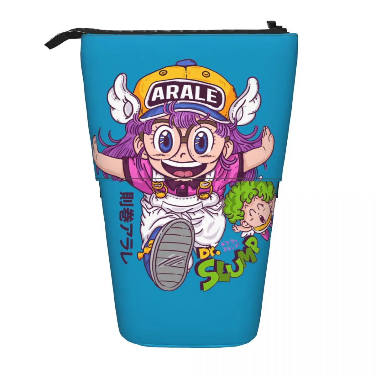 

Dr. Slump Arale 3 Футляр для ручек, школьная сумка на молнии для ручек, Детская сумка для канцелярских принадлежностей, вертикальный Выдвижной карандаш