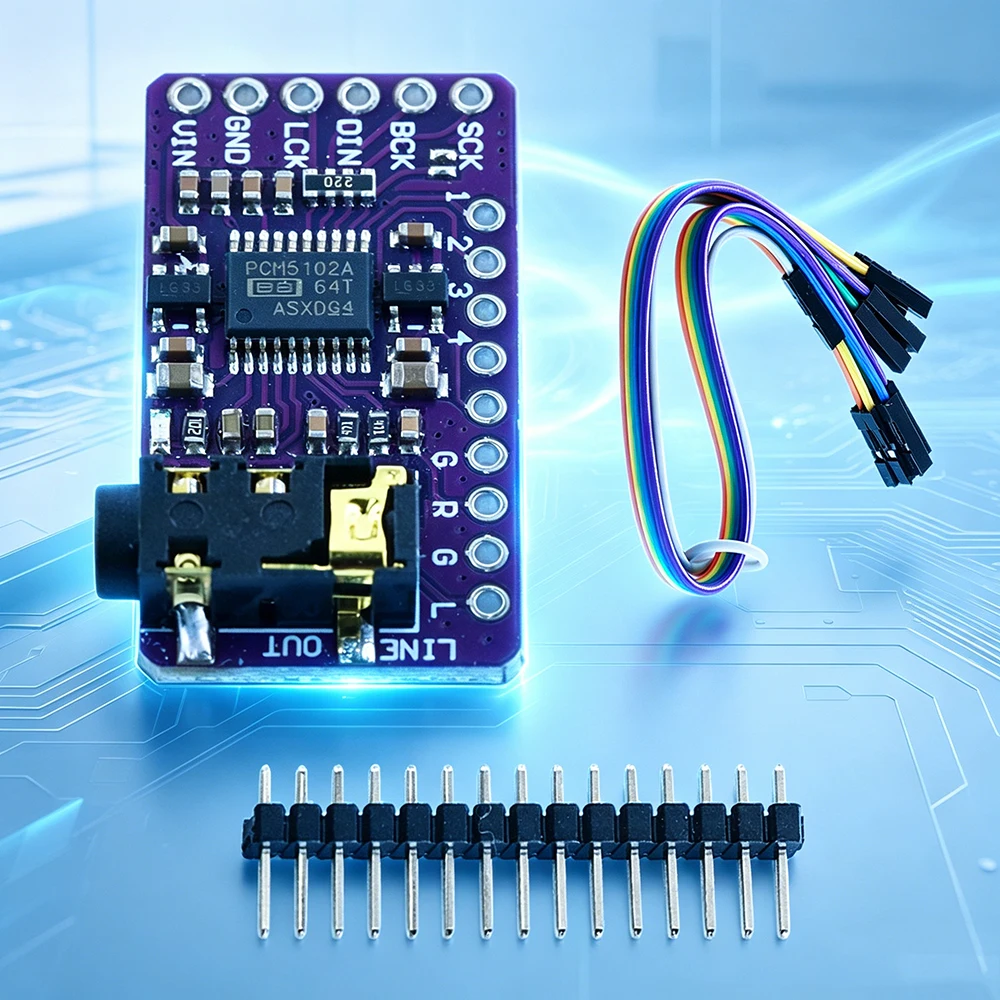 PCM5102 Audio Board Stereo Audio Digital-to-Analogue Converter DAC Decoder Board I2S IIS Microcontroller Audio Module