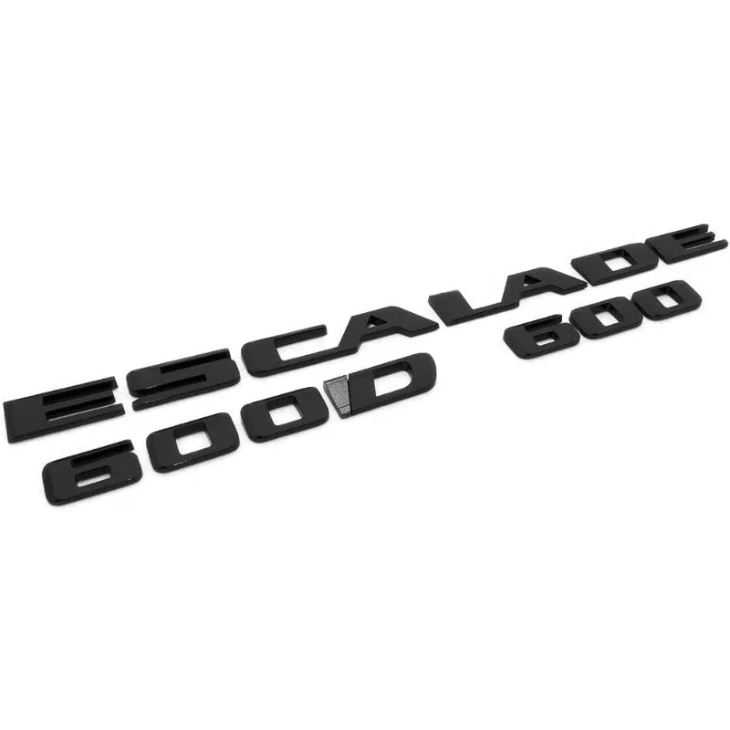 1pcs 3D ABS for Escalade 600 600D Rear Liftgate Emblem 3D Badge Letter Compatible with Escalade Accessories