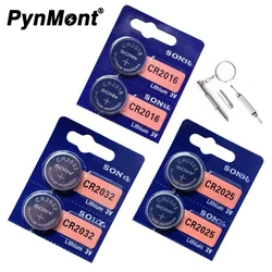 2PCS For SONY CR2032 CR2025 CR2016 CR 2032 Battery BR2025 KCR2025 Car Remote Control Watch Motherboard Scale Button Coin Cell